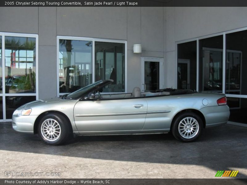 Satin Jade Pearl / Light Taupe 2005 Chrysler Sebring Touring Convertible