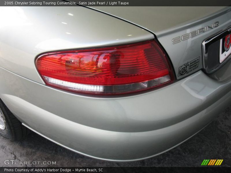 Satin Jade Pearl / Light Taupe 2005 Chrysler Sebring Touring Convertible