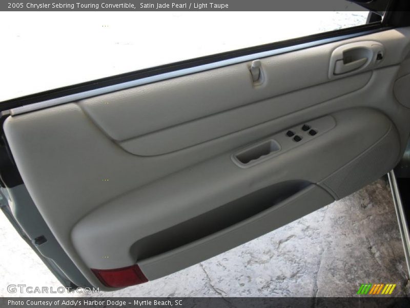 Satin Jade Pearl / Light Taupe 2005 Chrysler Sebring Touring Convertible