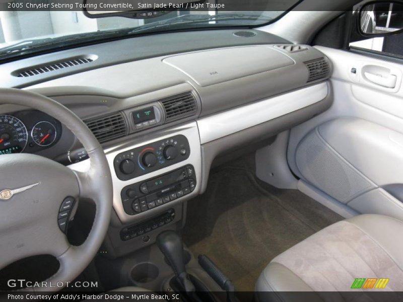 Satin Jade Pearl / Light Taupe 2005 Chrysler Sebring Touring Convertible