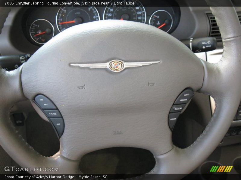 Satin Jade Pearl / Light Taupe 2005 Chrysler Sebring Touring Convertible