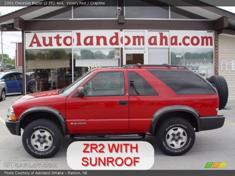 Victory Red / Graphite 2001 Chevrolet Blazer LS ZR2 4x4