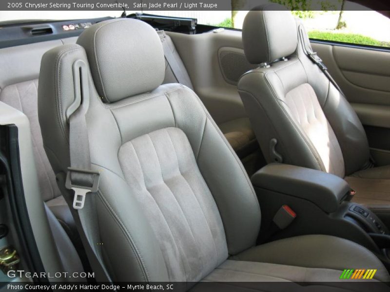 Satin Jade Pearl / Light Taupe 2005 Chrysler Sebring Touring Convertible