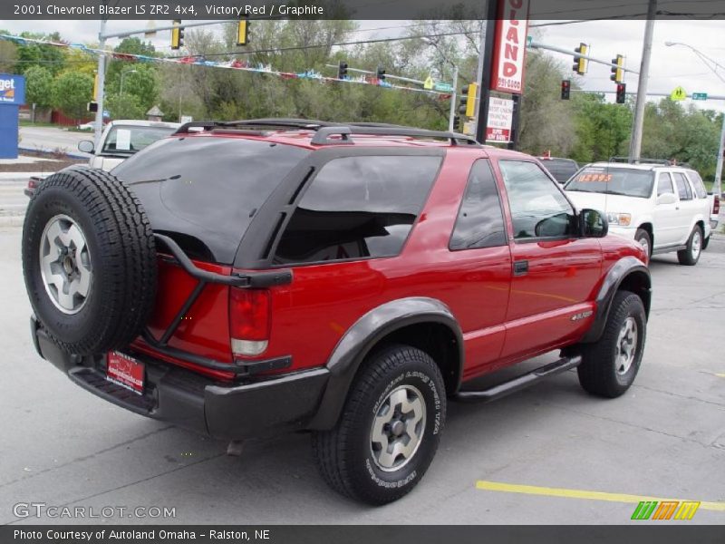 Victory Red / Graphite 2001 Chevrolet Blazer LS ZR2 4x4