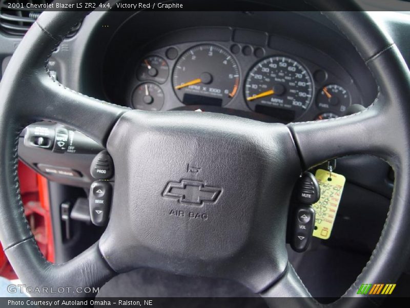 Victory Red / Graphite 2001 Chevrolet Blazer LS ZR2 4x4