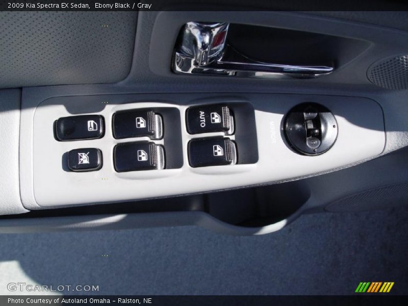 Ebony Black / Gray 2009 Kia Spectra EX Sedan