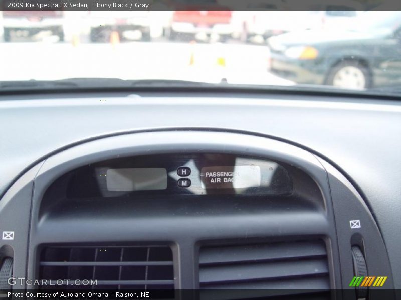 Ebony Black / Gray 2009 Kia Spectra EX Sedan