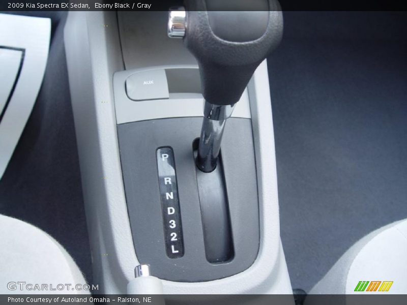 Ebony Black / Gray 2009 Kia Spectra EX Sedan