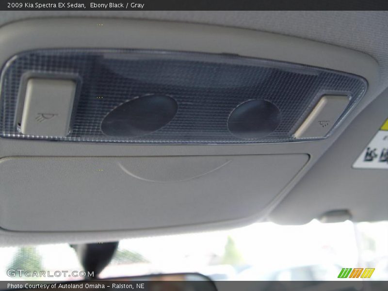 Ebony Black / Gray 2009 Kia Spectra EX Sedan