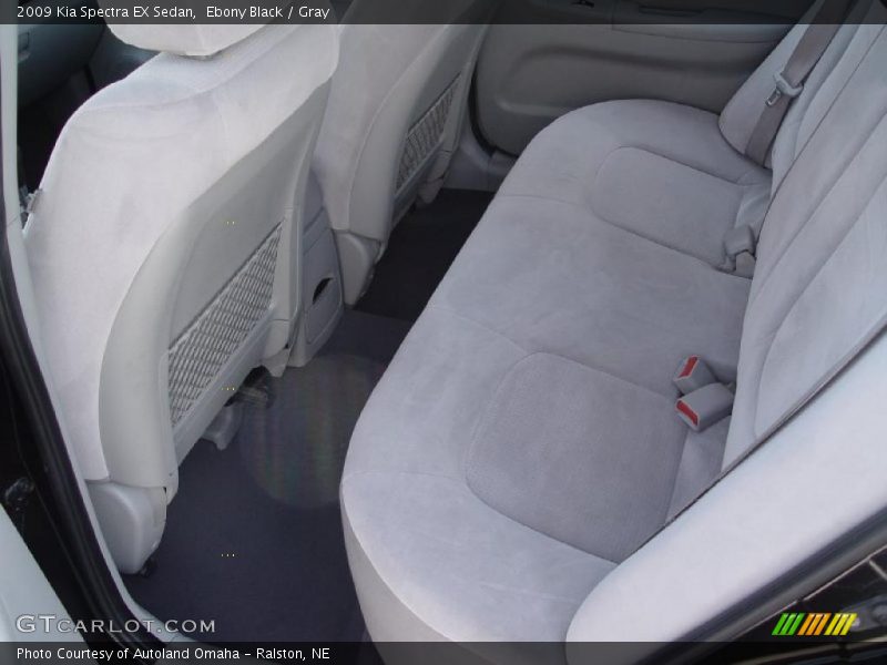 Ebony Black / Gray 2009 Kia Spectra EX Sedan