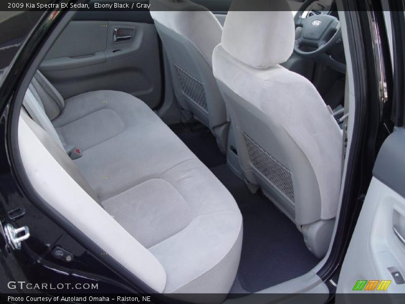 Ebony Black / Gray 2009 Kia Spectra EX Sedan