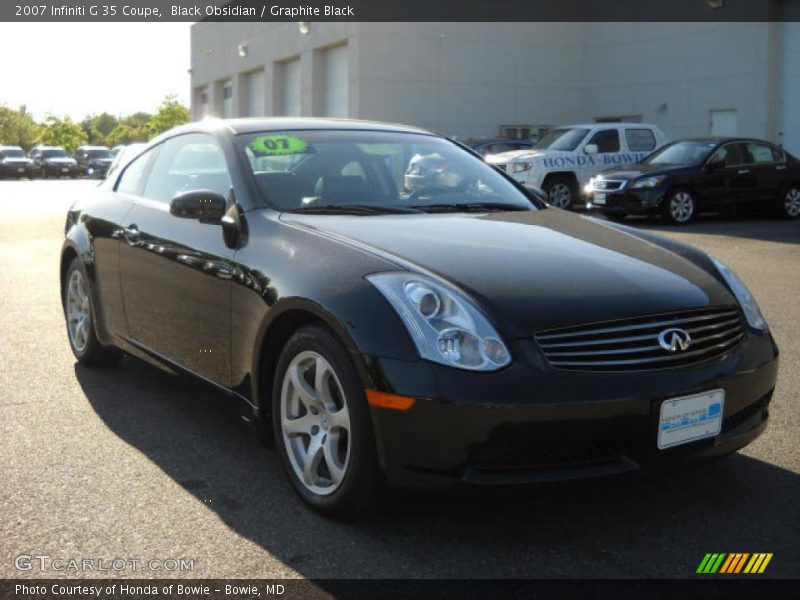 Black Obsidian / Graphite Black 2007 Infiniti G 35 Coupe