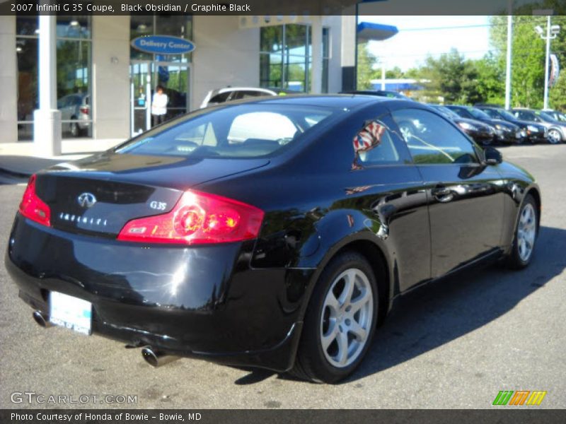 Black Obsidian / Graphite Black 2007 Infiniti G 35 Coupe