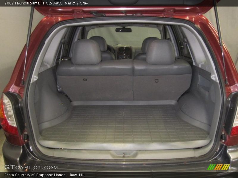 Merlot / Gray 2002 Hyundai Santa Fe GLS AWD