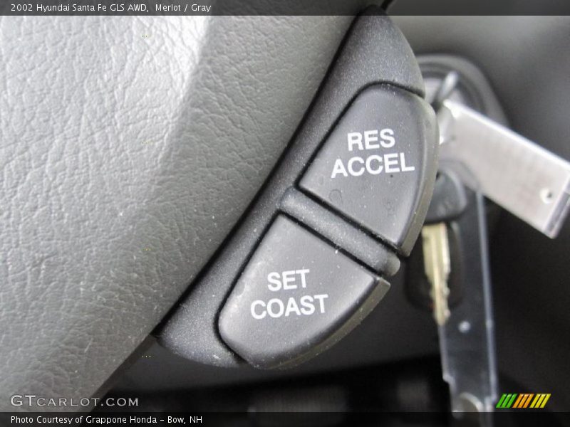 Merlot / Gray 2002 Hyundai Santa Fe GLS AWD