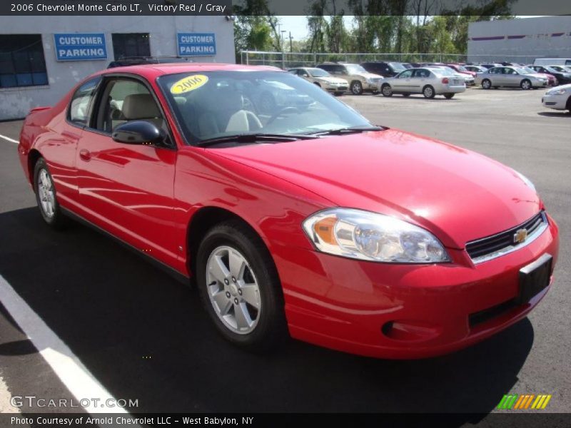 Victory Red / Gray 2006 Chevrolet Monte Carlo LT