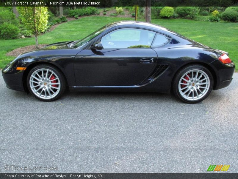 Midnight Blue Metallic / Black 2007 Porsche Cayman S