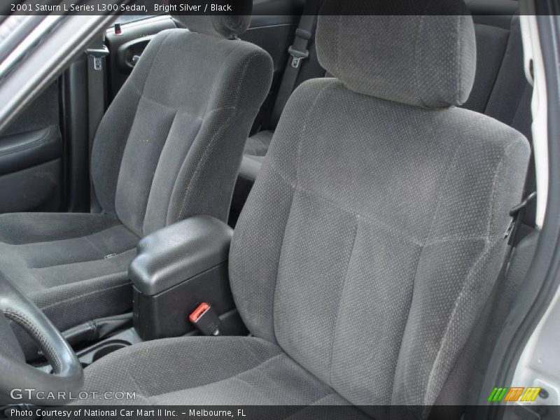 Bright Silver / Black 2001 Saturn L Series L300 Sedan