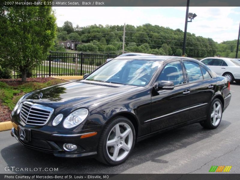 Black / Black 2007 Mercedes-Benz E 350 4Matic Sedan