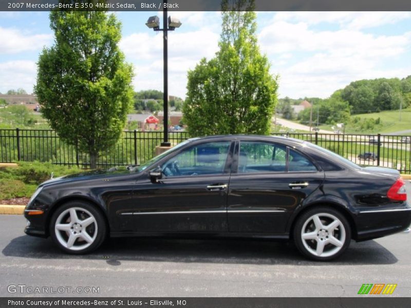 Black / Black 2007 Mercedes-Benz E 350 4Matic Sedan