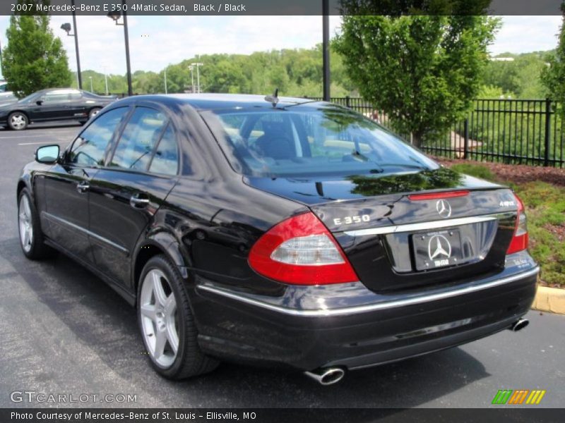 Black / Black 2007 Mercedes-Benz E 350 4Matic Sedan