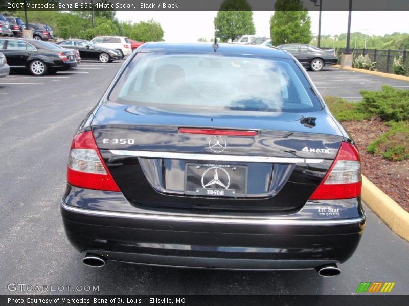 Black / Black 2007 Mercedes-Benz E 350 4Matic Sedan