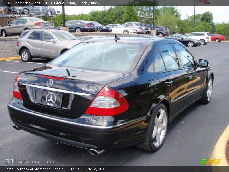 Black / Black 2007 Mercedes-Benz E 350 4Matic Sedan