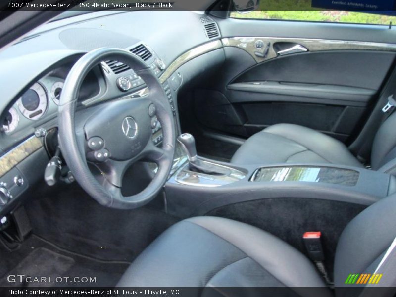 Black / Black 2007 Mercedes-Benz E 350 4Matic Sedan
