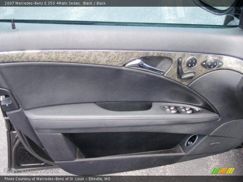 Black / Black 2007 Mercedes-Benz E 350 4Matic Sedan