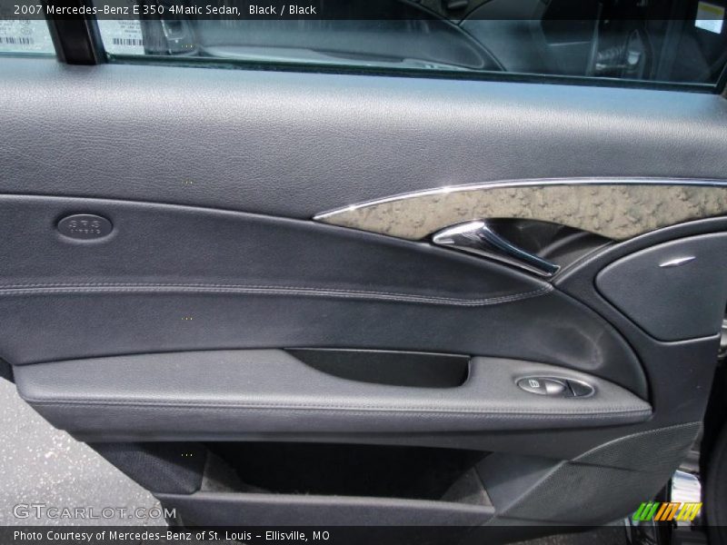 Black / Black 2007 Mercedes-Benz E 350 4Matic Sedan