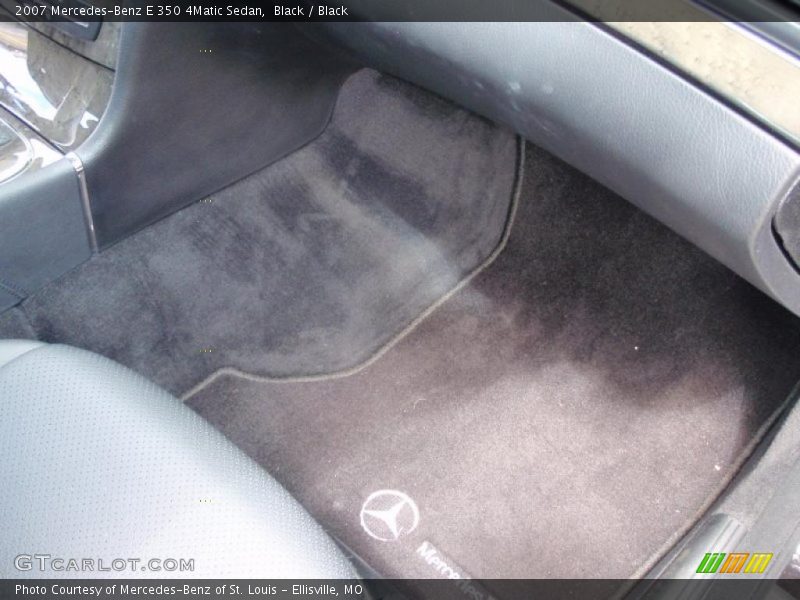 Black / Black 2007 Mercedes-Benz E 350 4Matic Sedan