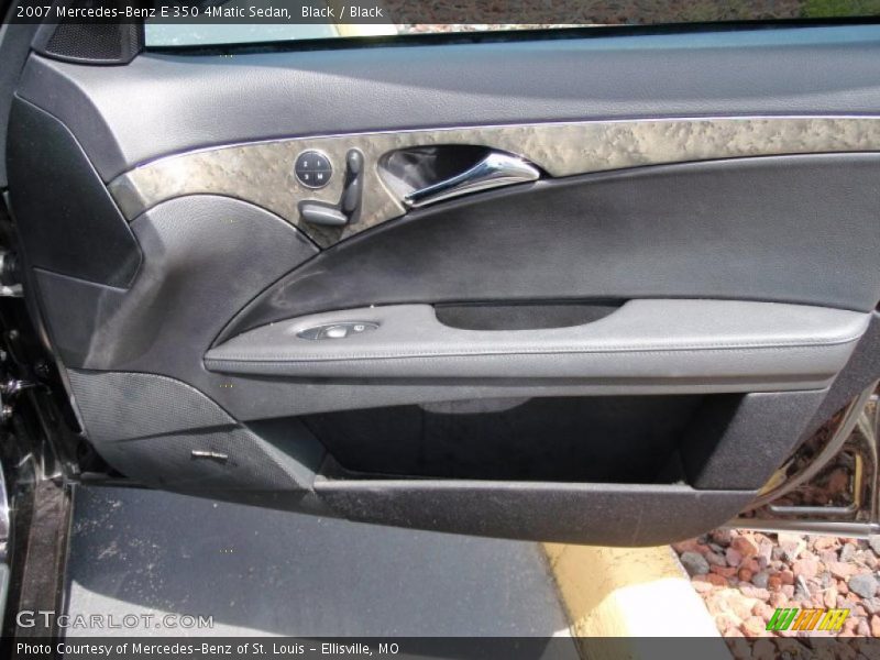 Black / Black 2007 Mercedes-Benz E 350 4Matic Sedan