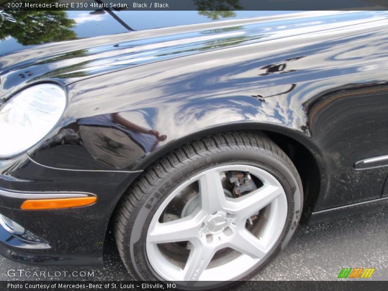 Black / Black 2007 Mercedes-Benz E 350 4Matic Sedan