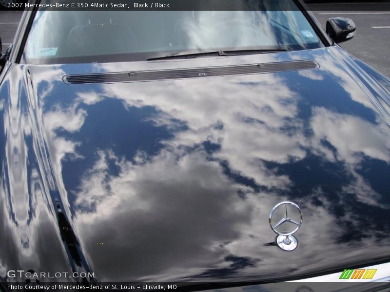 Black / Black 2007 Mercedes-Benz E 350 4Matic Sedan