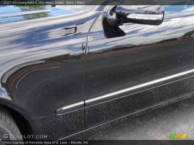 Black / Black 2007 Mercedes-Benz E 350 4Matic Sedan