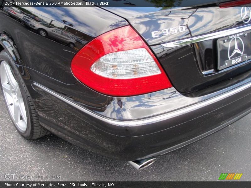 Black / Black 2007 Mercedes-Benz E 350 4Matic Sedan