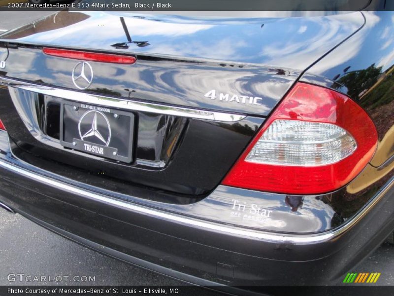 Black / Black 2007 Mercedes-Benz E 350 4Matic Sedan