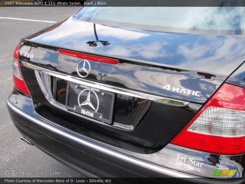 Black / Black 2007 Mercedes-Benz E 350 4Matic Sedan