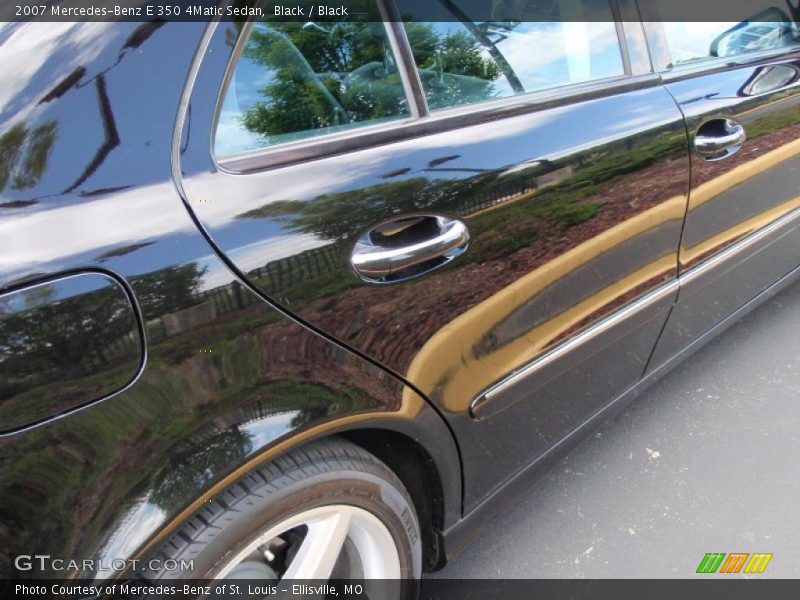 Black / Black 2007 Mercedes-Benz E 350 4Matic Sedan