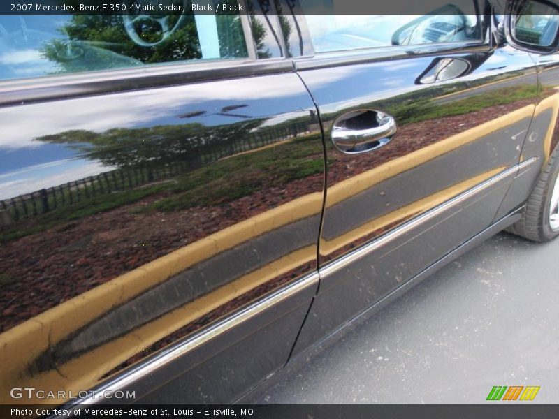 Black / Black 2007 Mercedes-Benz E 350 4Matic Sedan
