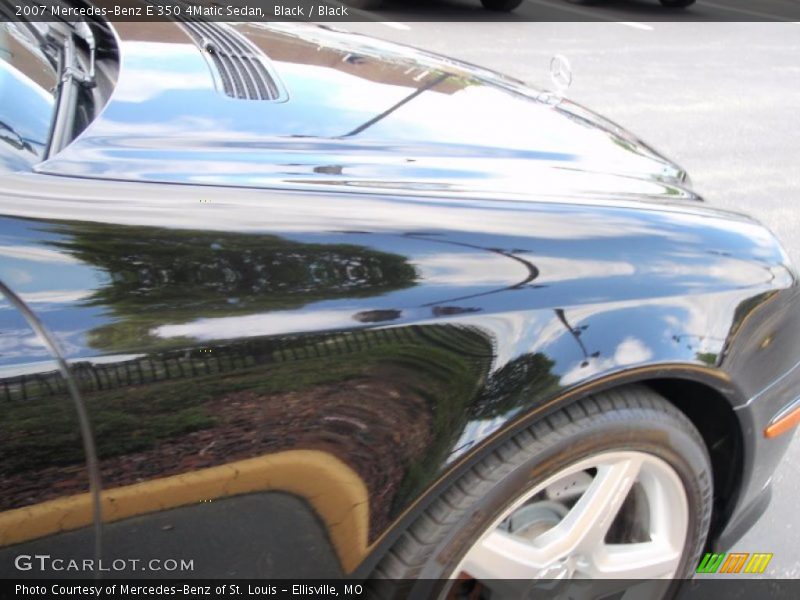 Black / Black 2007 Mercedes-Benz E 350 4Matic Sedan