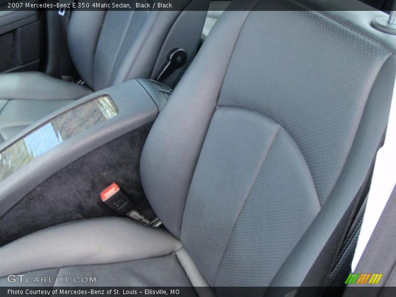 Black / Black 2007 Mercedes-Benz E 350 4Matic Sedan