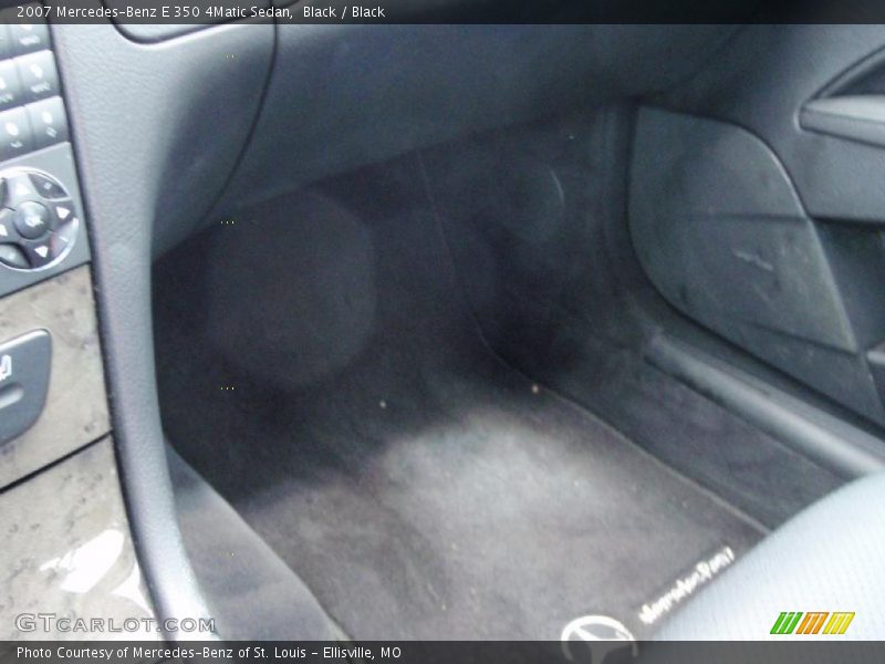 Black / Black 2007 Mercedes-Benz E 350 4Matic Sedan