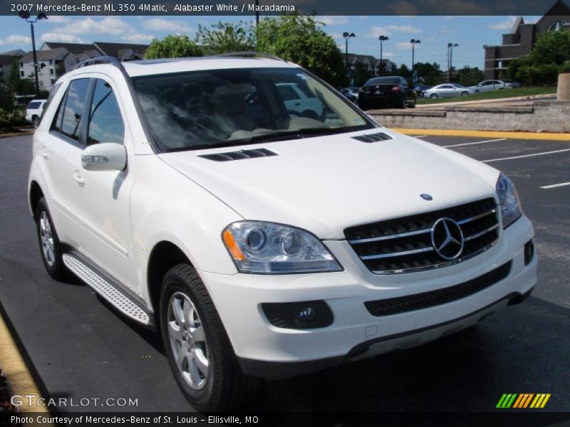 Alabaster White / Macadamia 2007 Mercedes-Benz ML 350 4Matic