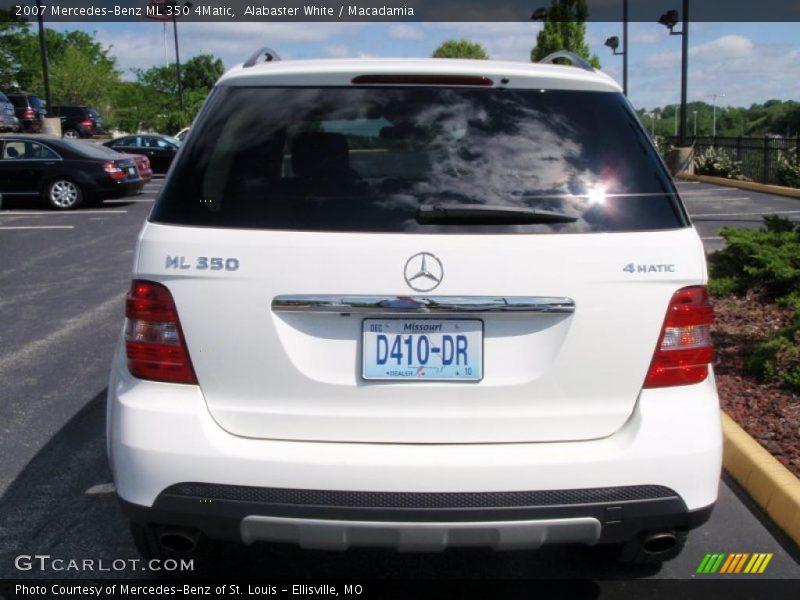 Alabaster White / Macadamia 2007 Mercedes-Benz ML 350 4Matic