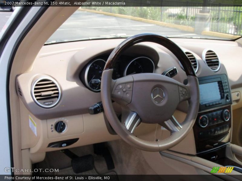 Alabaster White / Macadamia 2007 Mercedes-Benz ML 350 4Matic