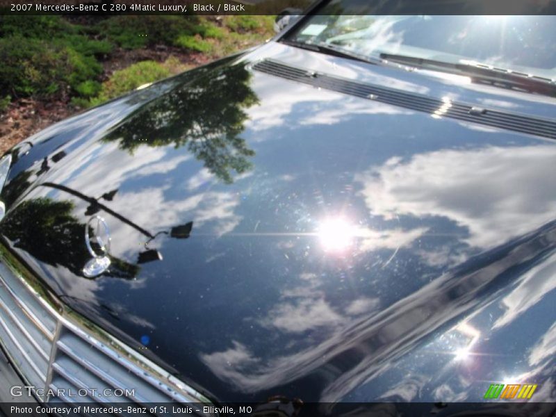 Black / Black 2007 Mercedes-Benz C 280 4Matic Luxury