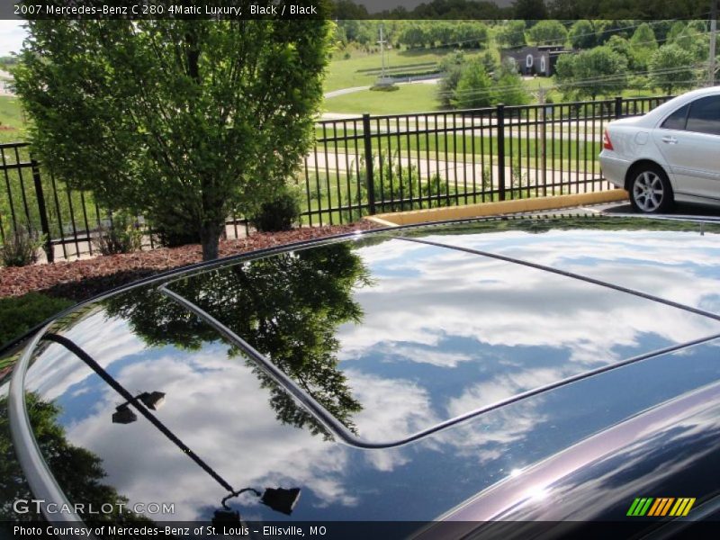 Black / Black 2007 Mercedes-Benz C 280 4Matic Luxury
