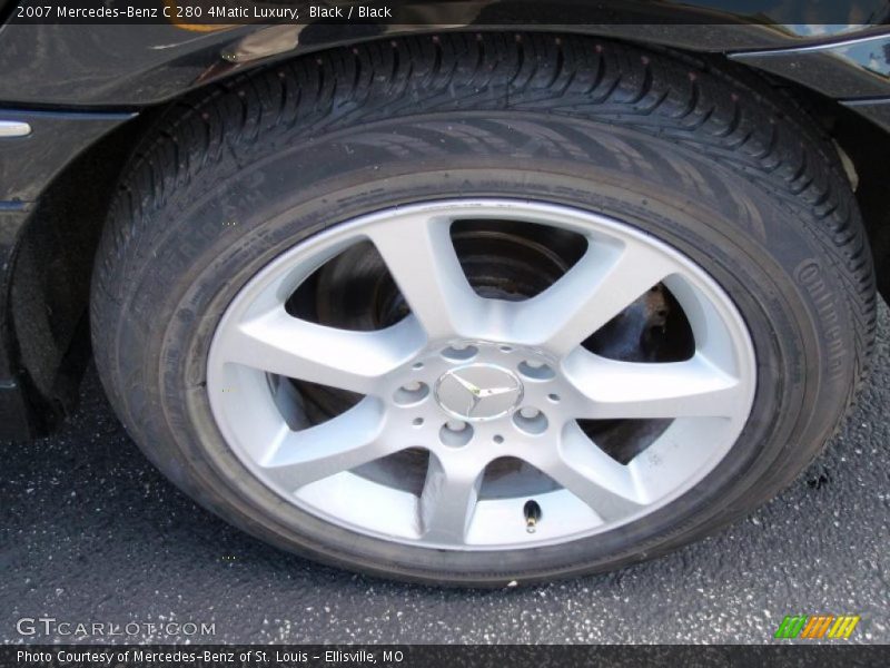 Black / Black 2007 Mercedes-Benz C 280 4Matic Luxury