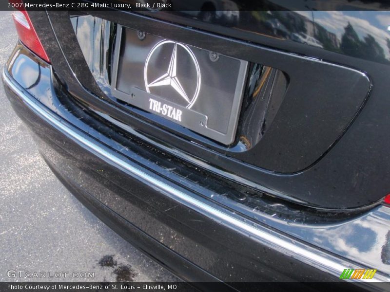 Black / Black 2007 Mercedes-Benz C 280 4Matic Luxury